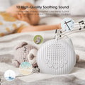 , Portable Sleep Sound Machine,Mini Sound Machine Rechargeable, Baby Sleep Machine with 10 Soothing Nature Sounds & 3 Timer for Baby Adult Office