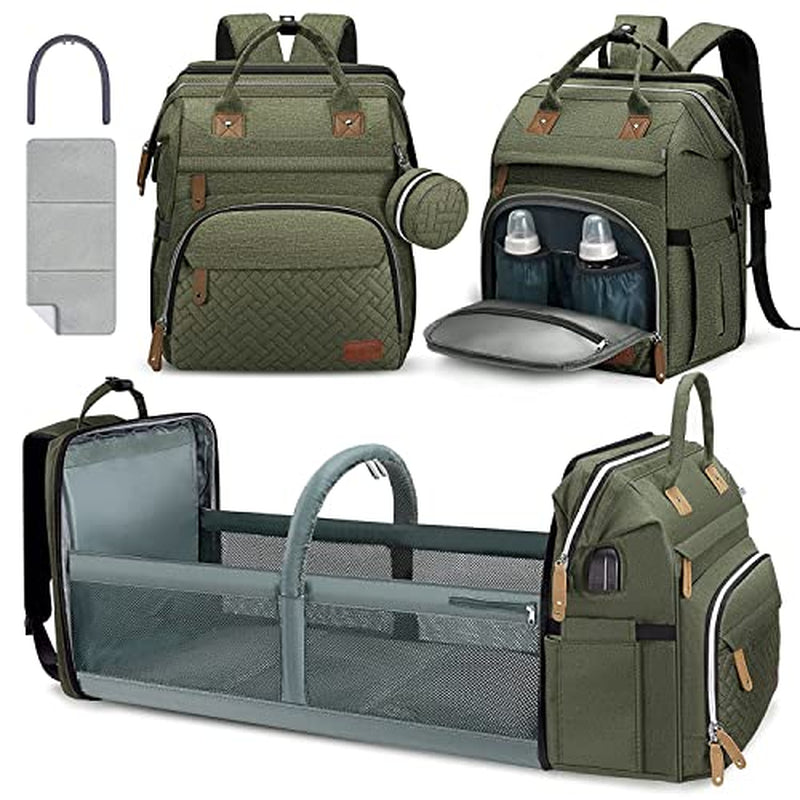 Little Essentials™Diaper Bag Backpack with Portable Diaper Pad