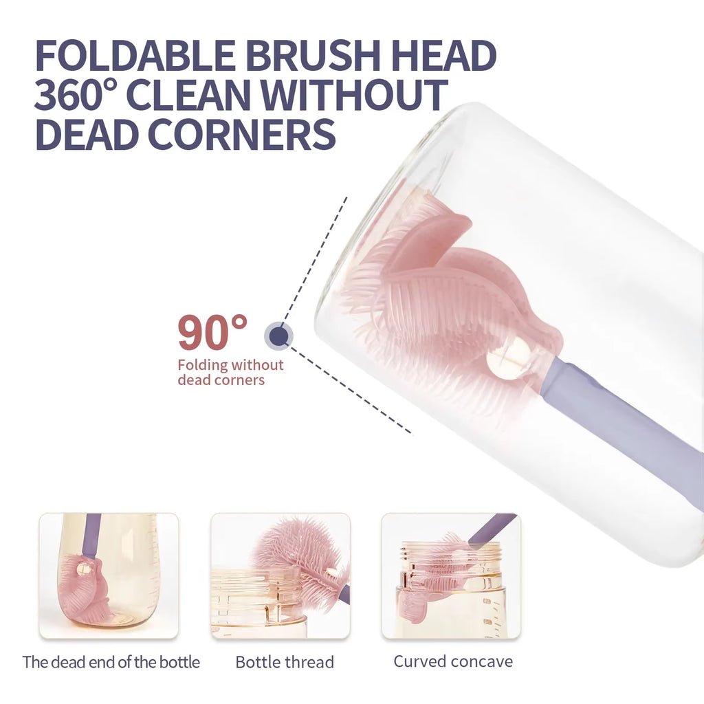 PureCare™Baby Bottle Cleaner Brush Set Travel Size 