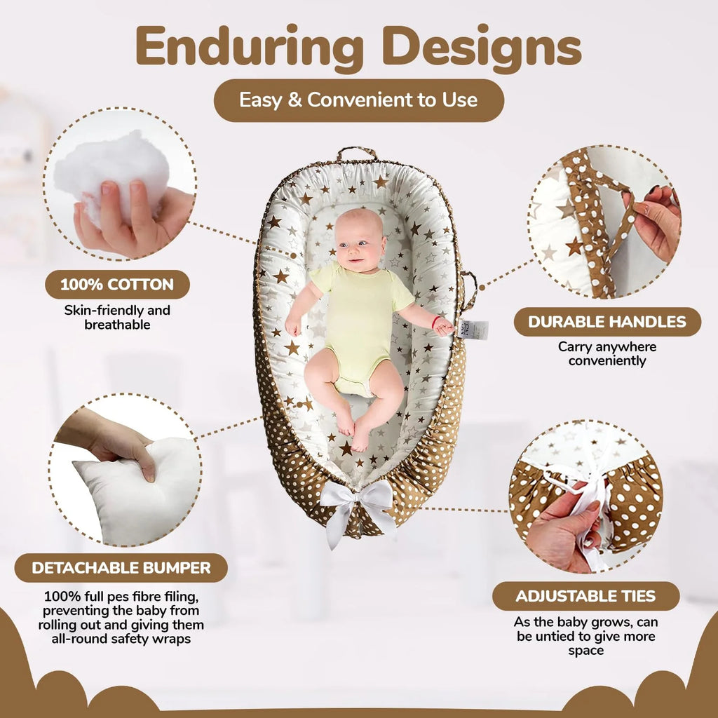 Soft Start™Baby Lounger - Newborn 0-24 Months – 100% Cotton 