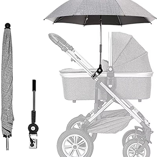 BreezeCover™Stroller Umbrella with Clamp 360 Degree Adjustable UV Protection 