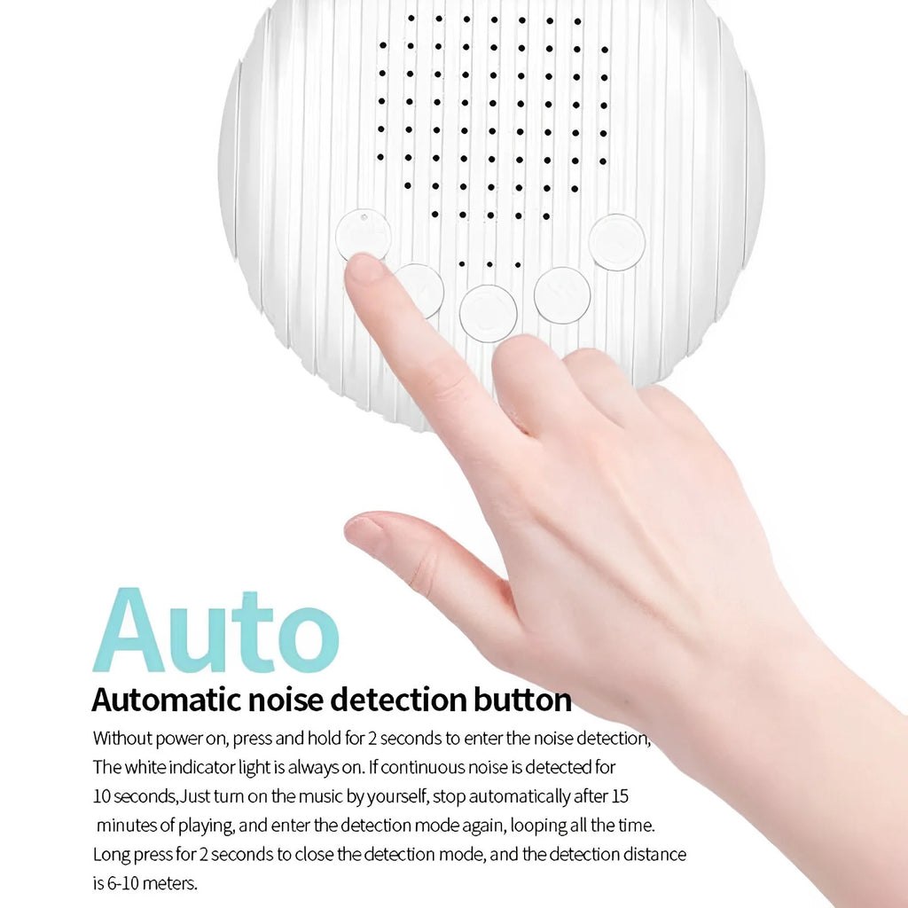 , Portable Sleep Sound Machine,Mini Sound Machine Rechargeable, Baby Sleep Machine with 10 Soothing Nature Sounds & 3 Timer for Baby Adult Office