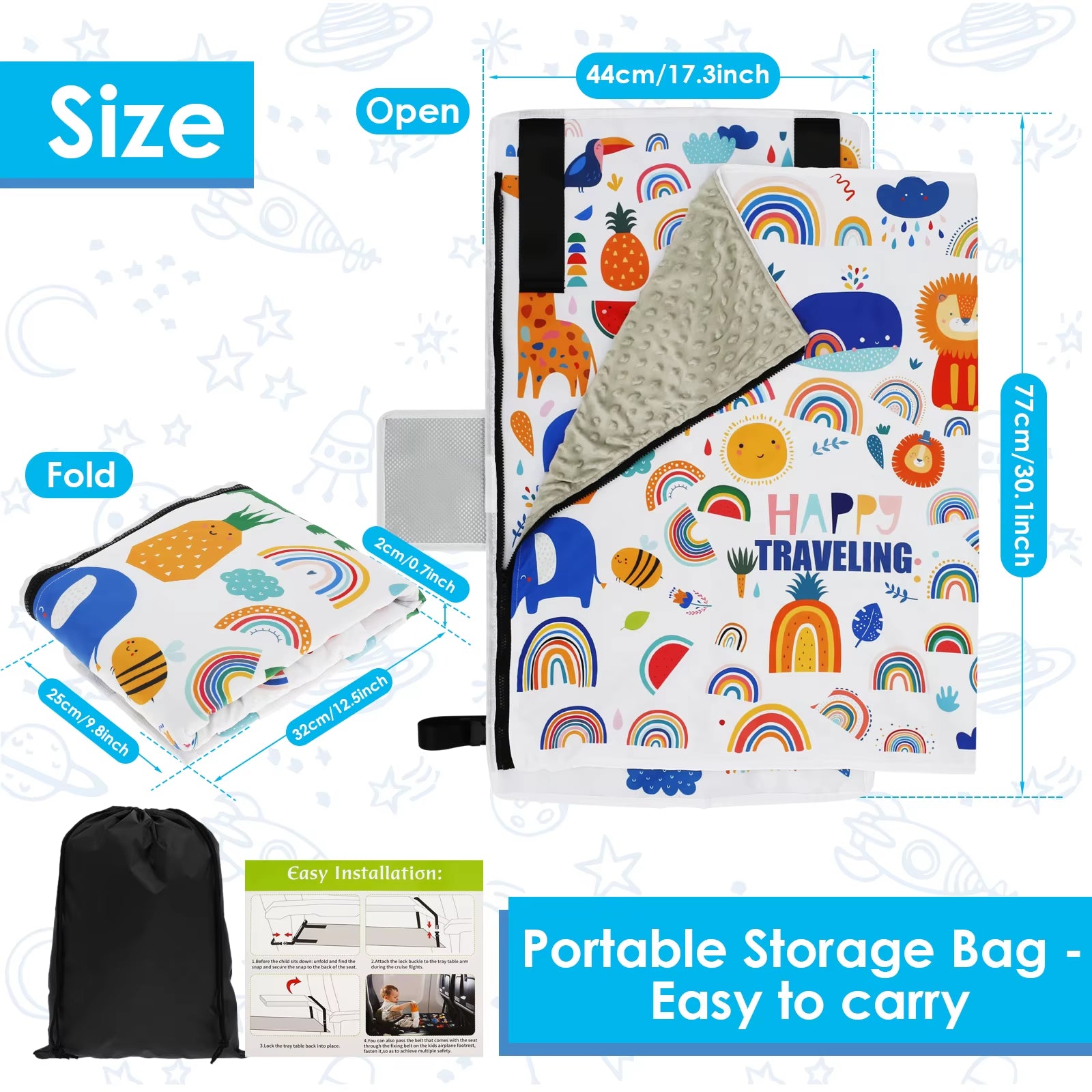 SkyNap™Kids Travel Airplane Bed  