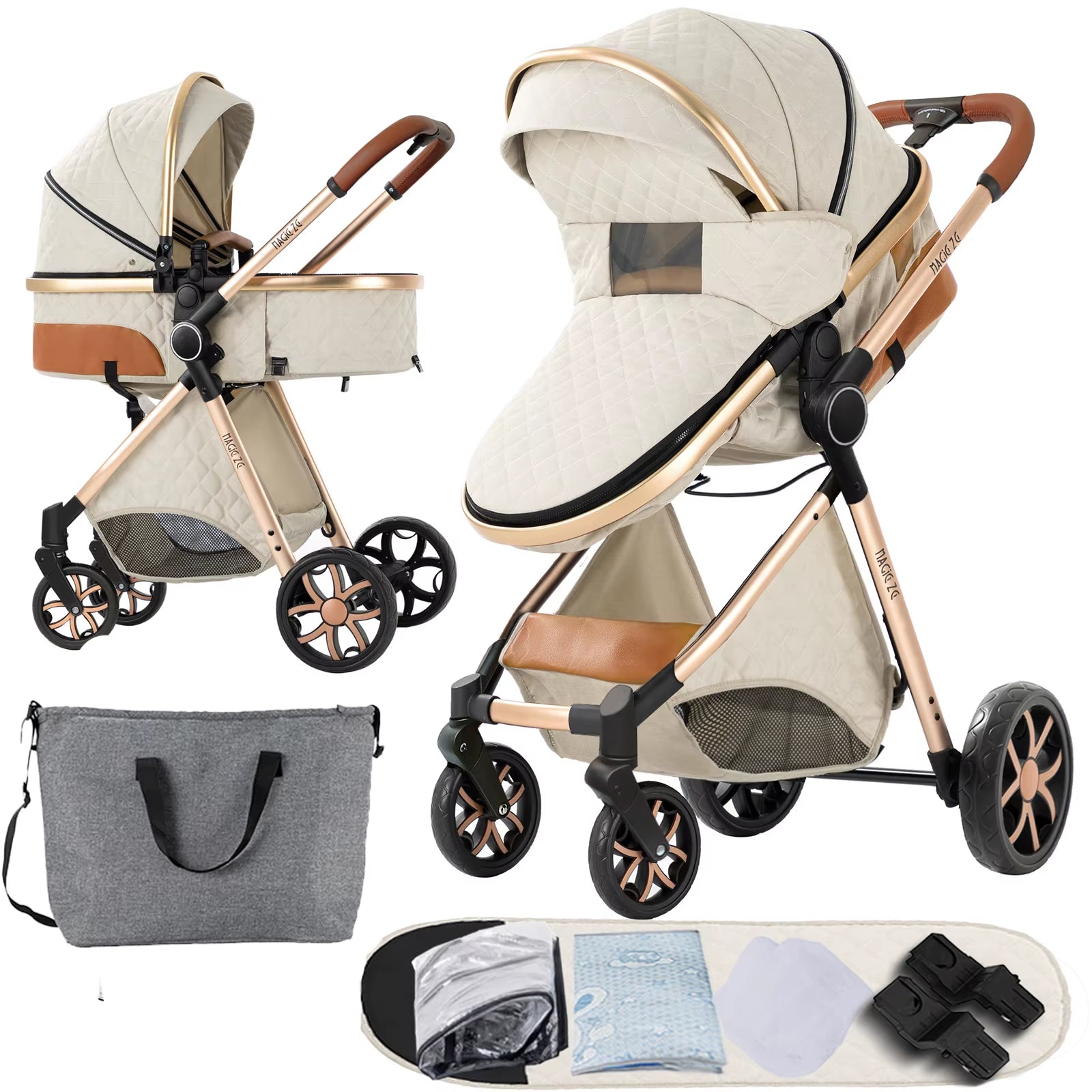 GentleSteps™Stroller, 3 in 1 for Newborns
