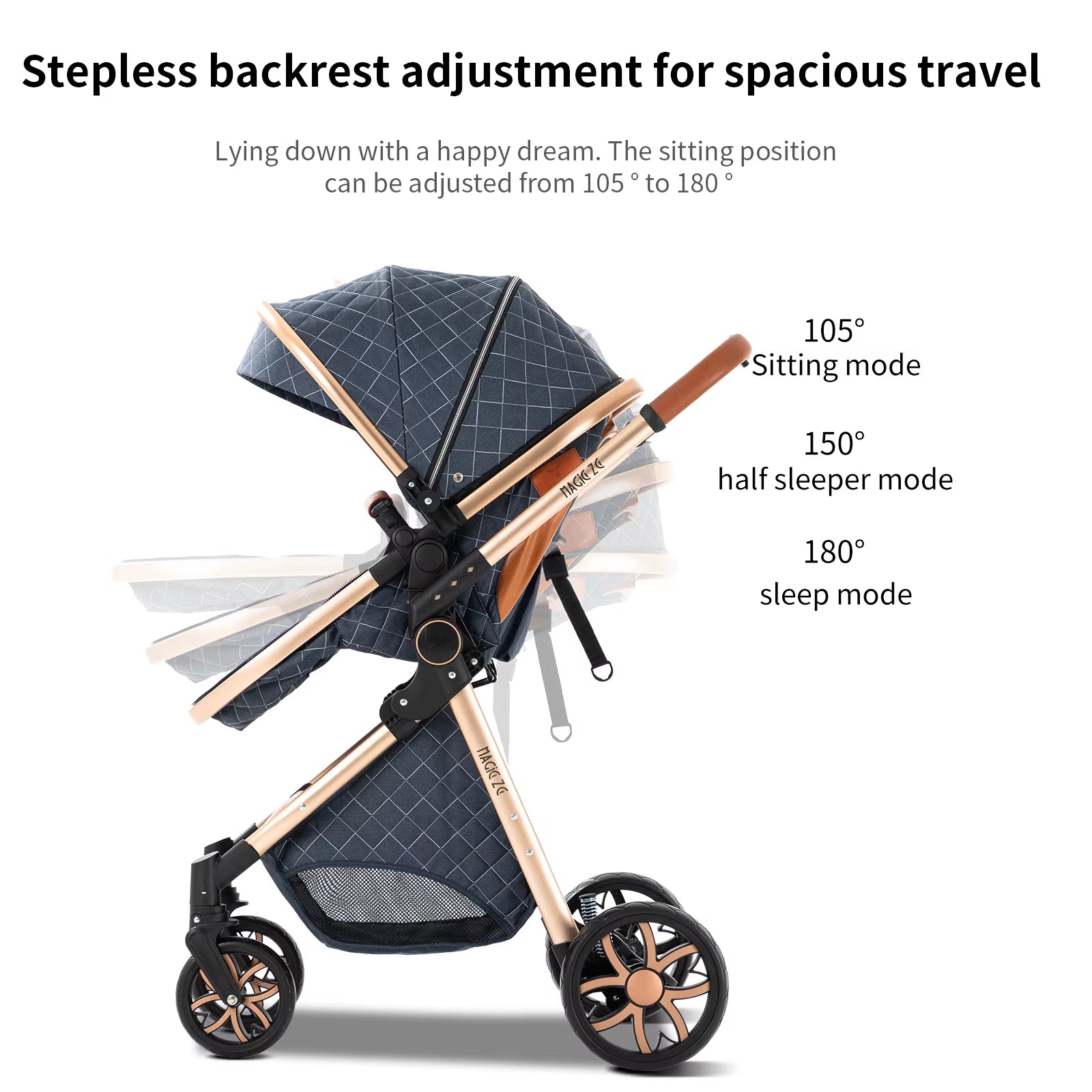 GentleSteps™Stroller, 3 in 1 for Newborns