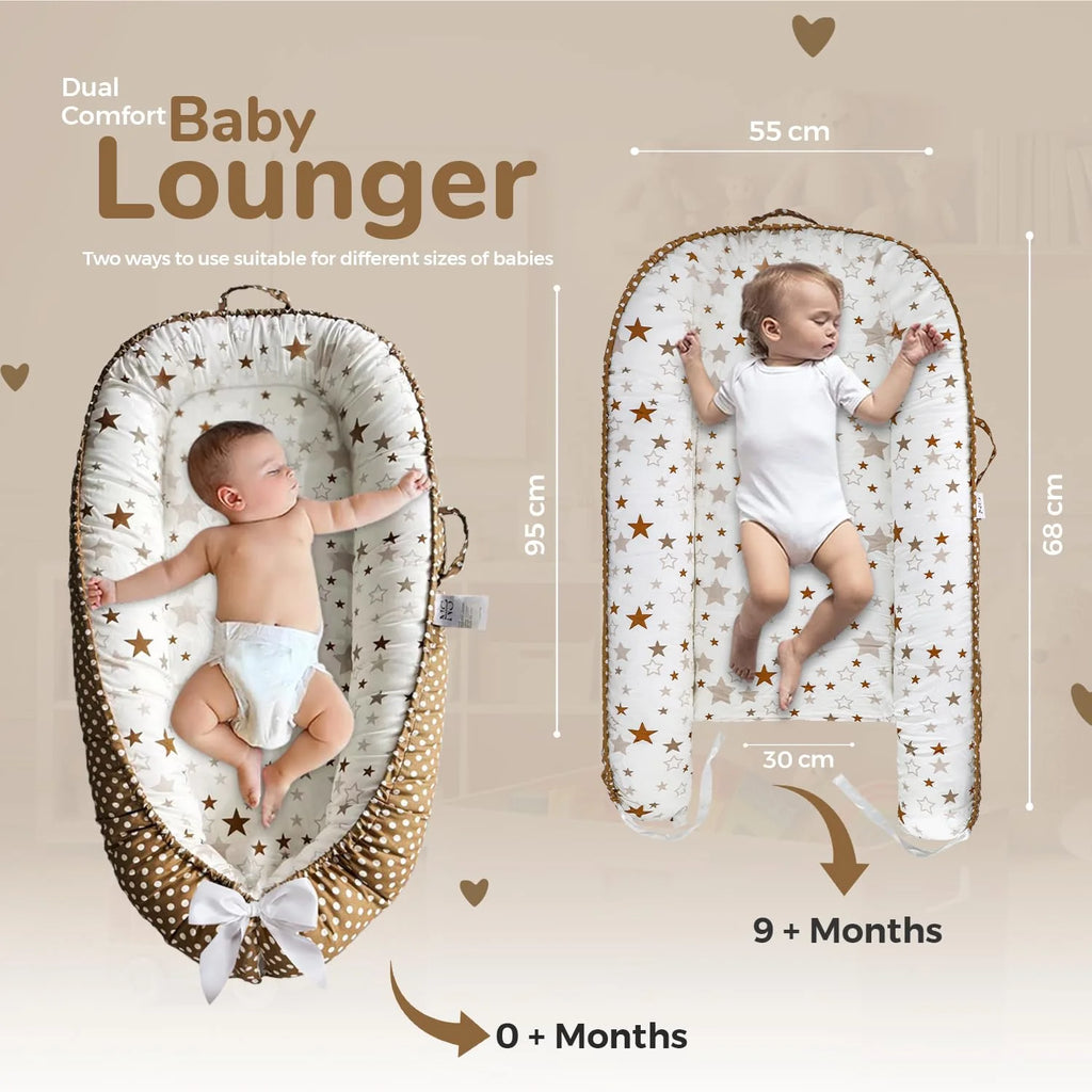 Soft Start™Baby Lounger - Newborn 0-24 Months – 100% Cotton 