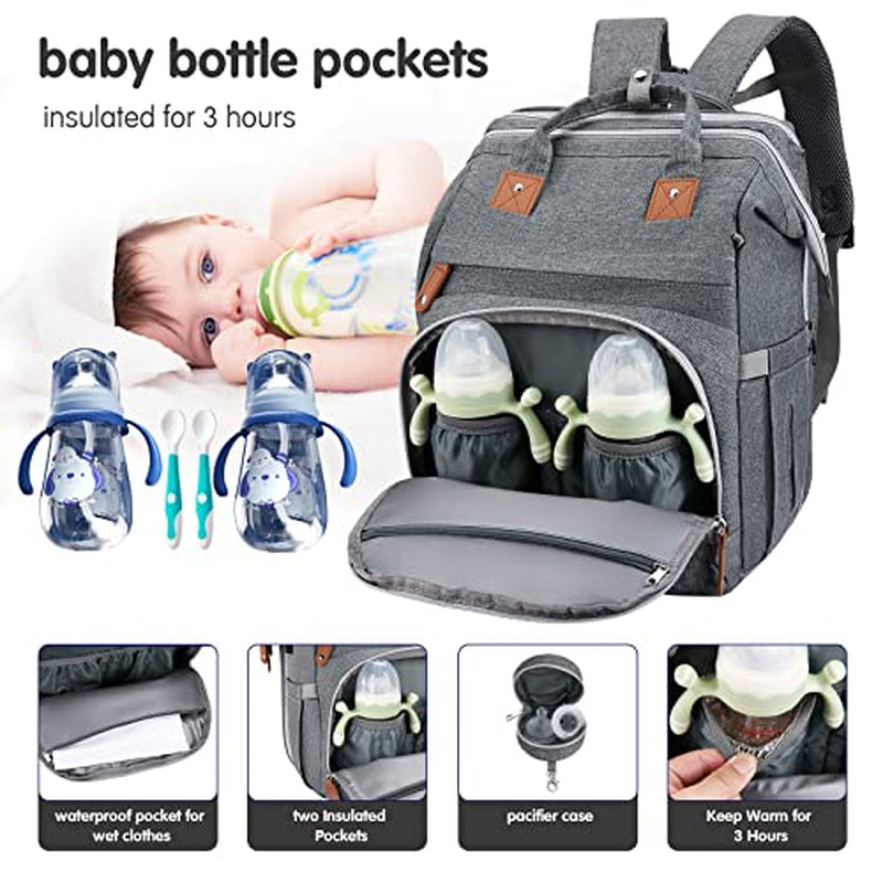 Little Essentials™Diaper Bag Backpack with Portable Diaper Pad