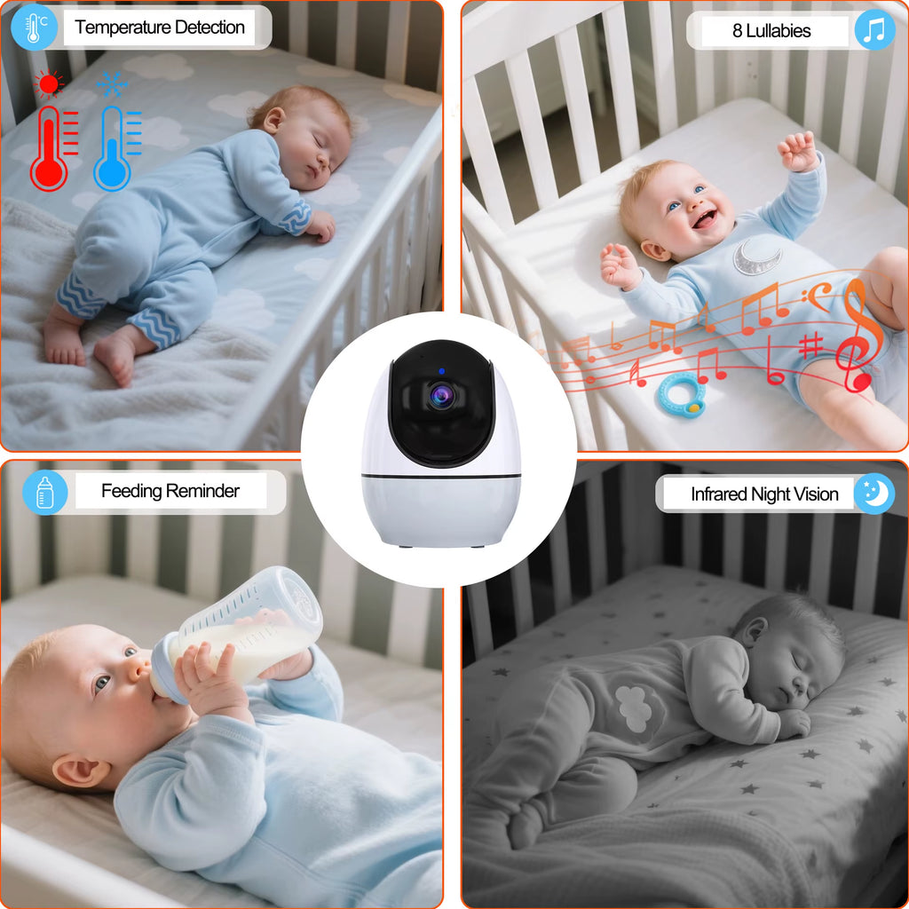 Peaceful Watch™4.3-Inch Baby Video Monitor with 4X Zoom Camera Motion/Sound Detection 