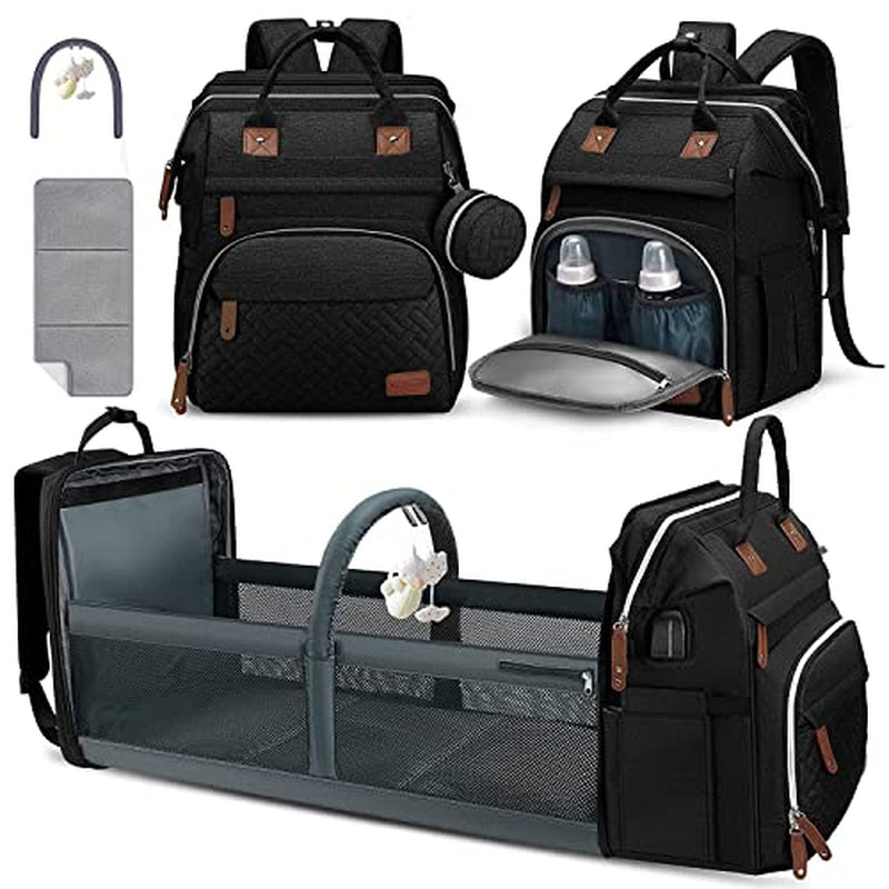 Little Essentials™Diaper Bag Backpack with Portable Diaper Pad