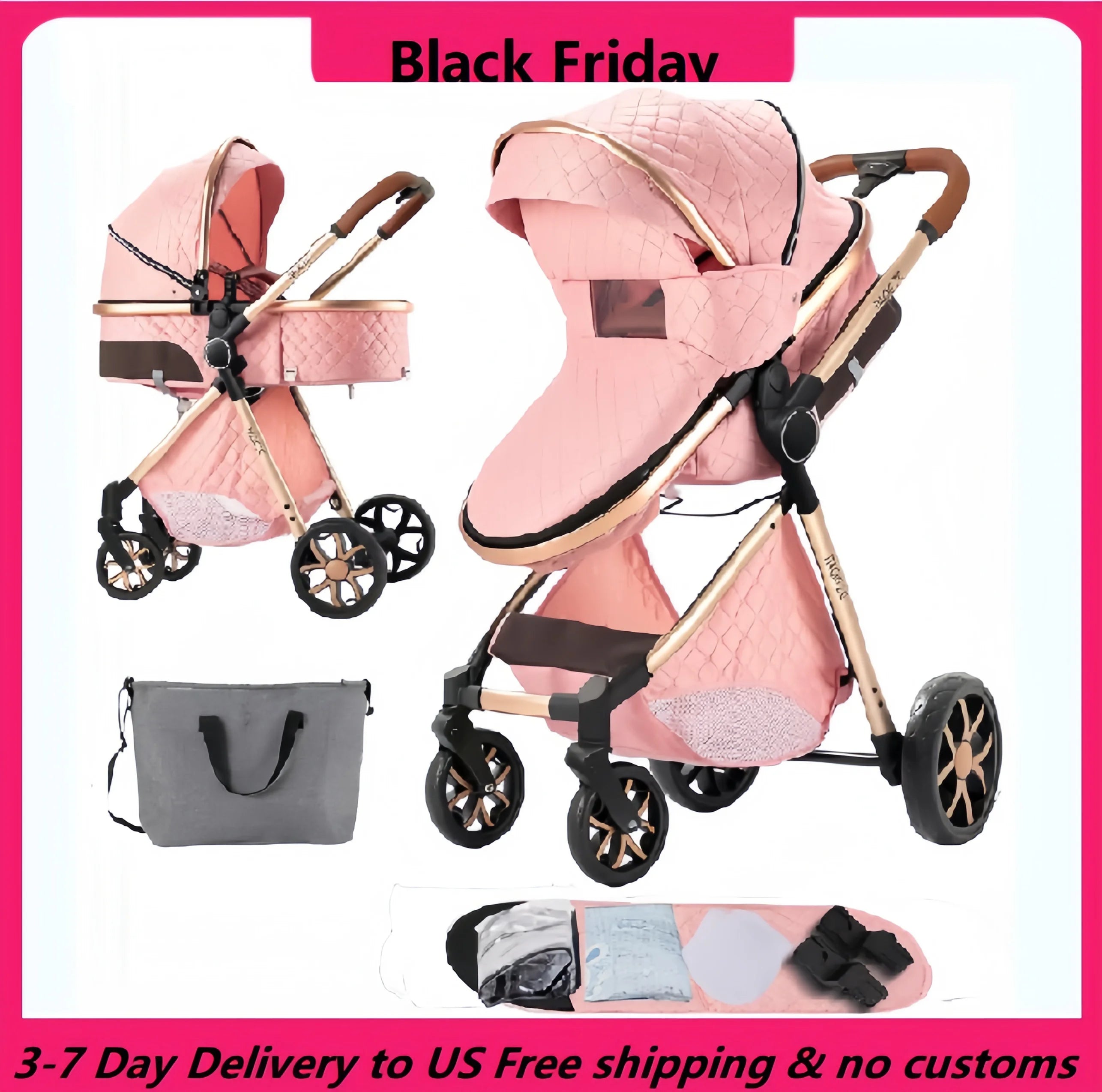 GentleSteps™Stroller, 3 in 1 for Newborns