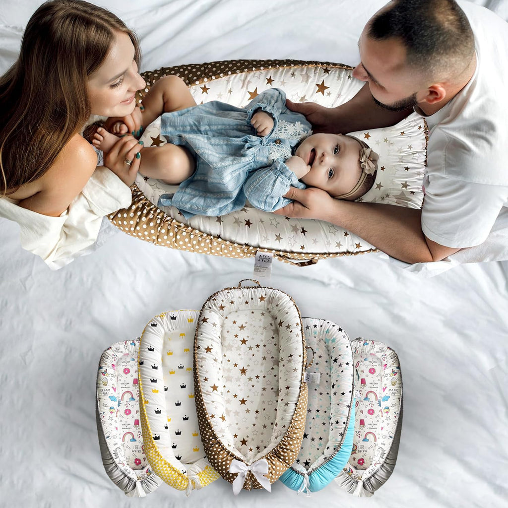 Soft Start™Baby Lounger - Newborn 0-24 Months – 100% Cotton 