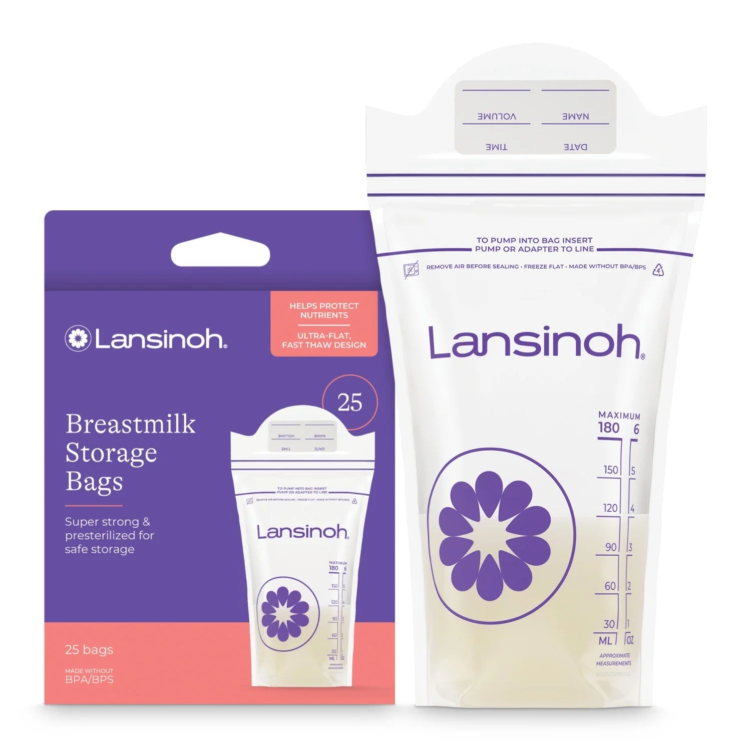 Little Nourish™Breast milk Storage Bags, Fast Freeze and Thaw