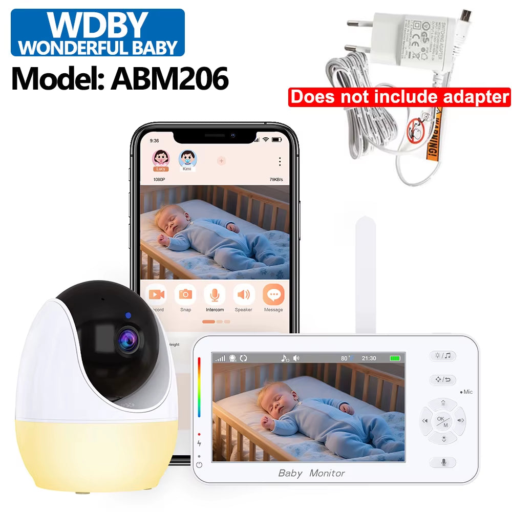 Peaceful Watch™4.3-Inch Baby Video Monitor with 4X Zoom Camera Motion/Sound Detection 