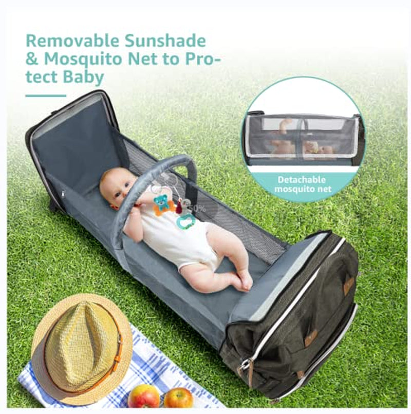 Little Essentials™Diaper Bag Backpack with Portable Diaper Pad