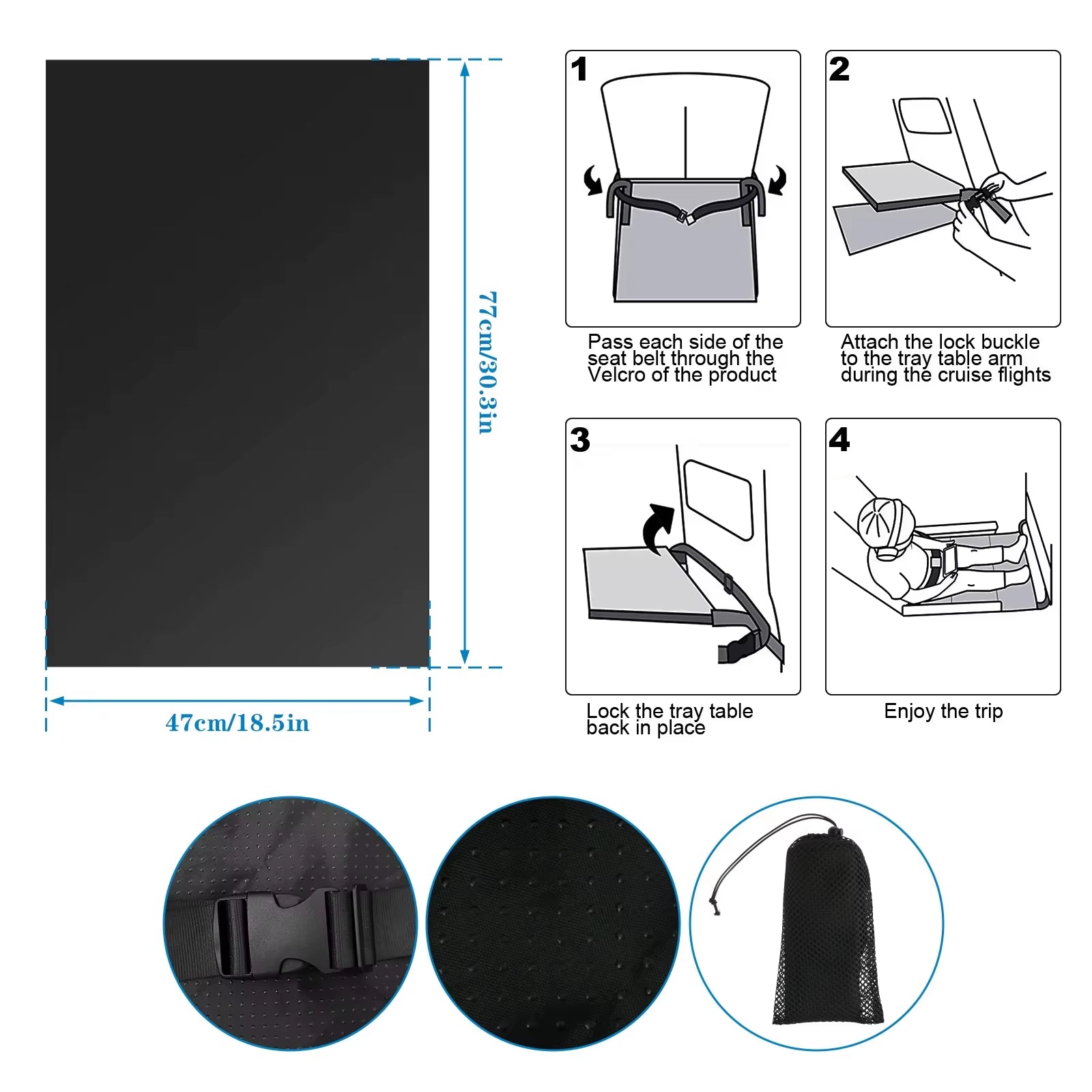 SkyNap™Kids Travel Airplane Bed  