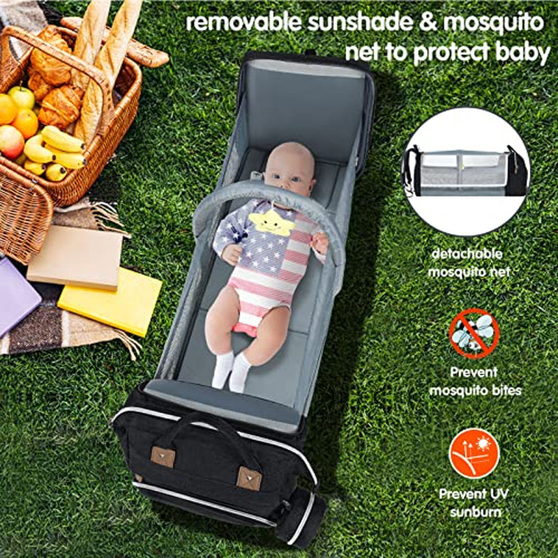 Little Essentials™Diaper Bag Backpack with Portable Diaper Pad