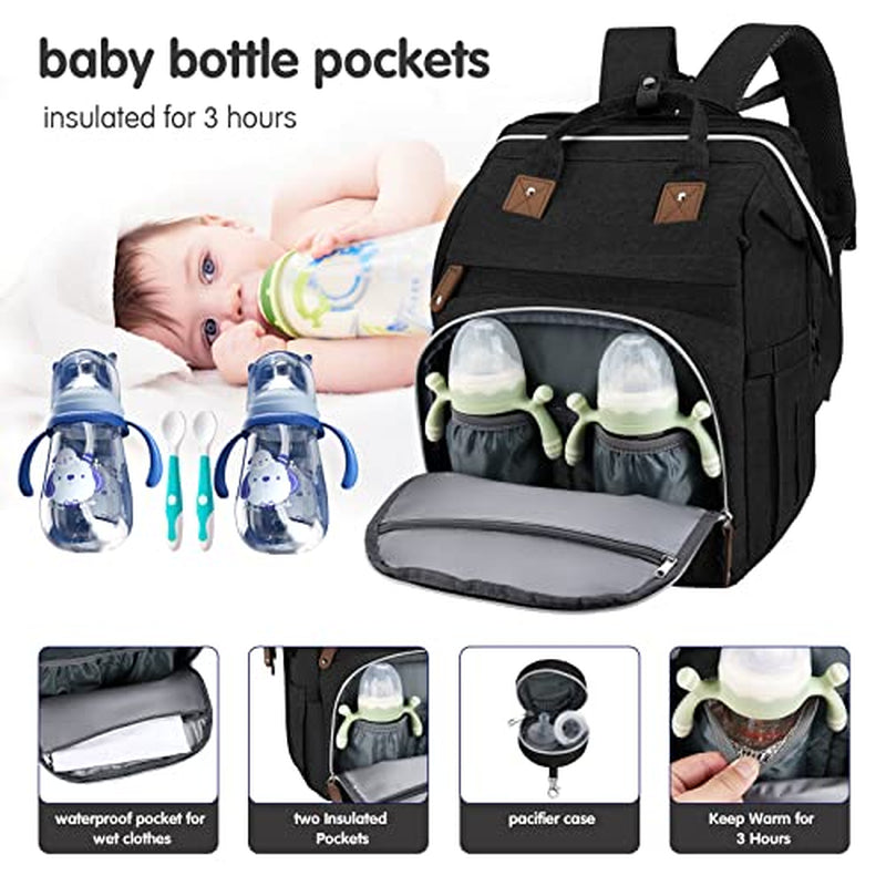 Little Essentials™Diaper Bag Backpack with Portable Diaper Pad